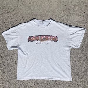 San Diego California vintage surfing tee shirt